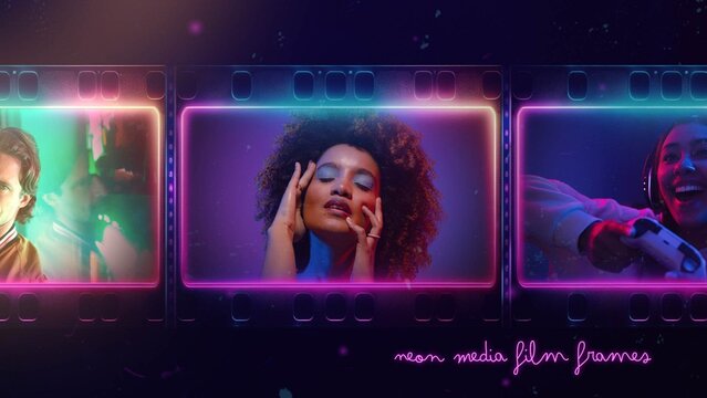 Neon Media Film Frames