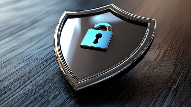 Cybersecurity shield protecting digital assets in an online environment focus on security measures and innovation