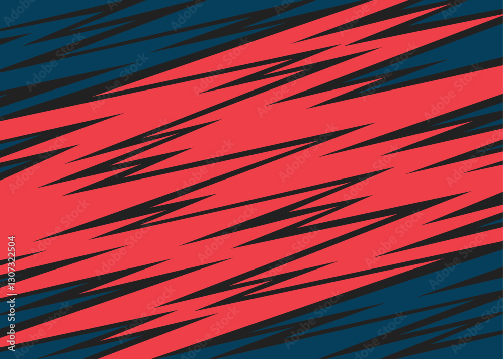 Poster abstract background with seamless diagonal zigzag line pattern