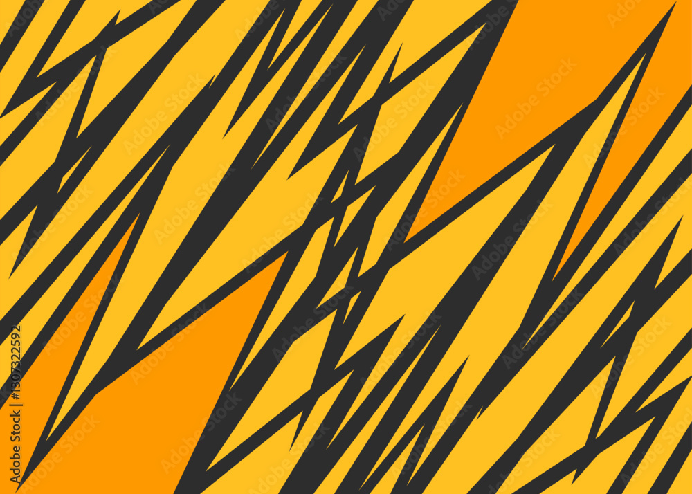 Poster abstract background with seamless diagonal rough jagged lines pattern