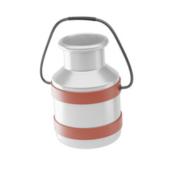 Cartoon 3D Milk Can with Handle