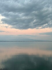 sunrise over the Kerkini lake