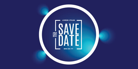 Save the date banner. Can be used for business, marketing and advertising. logo graphic design of event summit made for Technology and upcoming events.