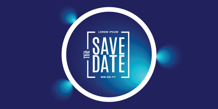 Save the date banner. Can be used for business, marketing and advertising. logo graphic design of event summit made for Technology and upcoming events.
