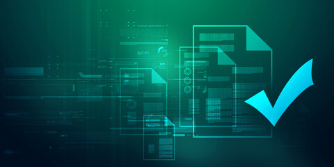 2d illustration abstract documents concept
     