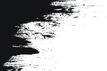 Abstract black and white grunge texture with rough brush strokes, perfect for backgrounds or overlays.