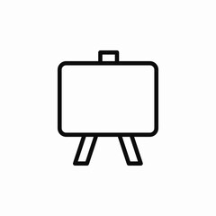 Presentation board meeting icon vector sign