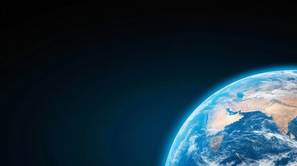 Fototapeta premium Planet Earth from Space - Stunning view of planet Earth from space, showing continents and oceans. Perfect for environmental or global themes
