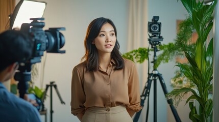 Behind the Scenes: Filming a Young Professional Woman Interview