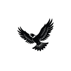 Eagle Silhouette Detailed Vector Design