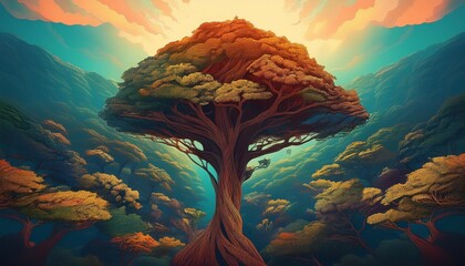 forest canopy dominated by a single tree species tree density adaptive evolution