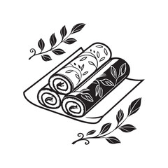 vector illustration of an abstract floral design