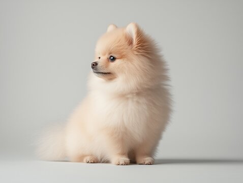 pomeranian dog portrait