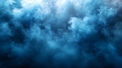 Fototapeta premium Abstract Blue Smoke Cloud Effect for Creative Background and Overlays