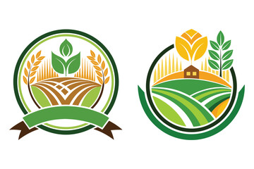 Versatile Agricultural Business Logo Design with Customizable Elements