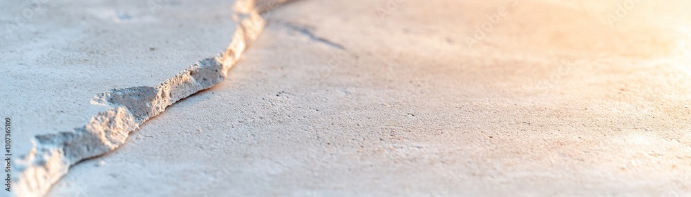 Poster the smooth white concrete surface glows in the warm light of golden hour, creating a soft-focus atmo