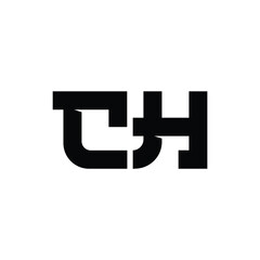 CH monogram logo design letter text name symbol monochrome logotype alphabet character simple logo