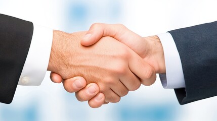 Obraz premium Handshake Representing Unity And Collaboration Focus