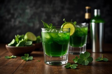 mojito cocktail with lime and mint
Festive Green Cocktails for St. Patrick's Day Celebration

