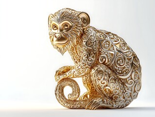 Golden Monkey Ornament