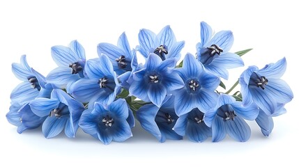 Fototapeta premium Blue flowers fill the frame