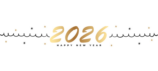 2026 Happy New Year Greeting Card