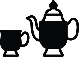 Obraz premium Delicate porcelain, offering moments of refined beauty during afternoon tea, steeped in tradition.