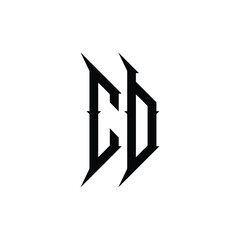 CD monogram logo design letter text name symbol monochrome logotype alphabet character simple logo