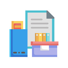 Office Material Icon Vector Illustration