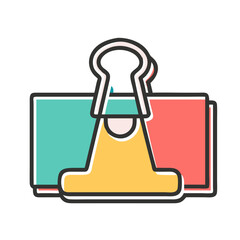 Paper Clip Icon Vector Illustration