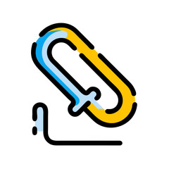 Paper Clip Icon Vector Illustration