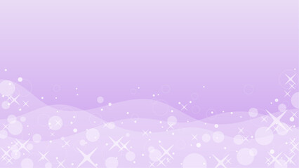 薄紫色のキラキラ波背景素材16：9