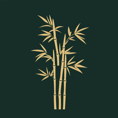 Bamboo Set. Bamboo Design Elements and Logo. Vector Collection.
