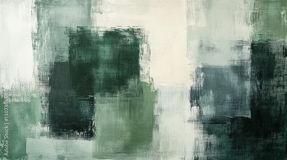Wall mural abstract artistic composition featuring rectangular brushstroke patterns