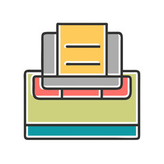 Paper Holder Icon Vector Illustration