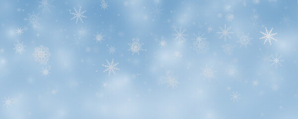 Winter background with falling snowflakes isolated on transparent background, vector png. Snowfall, blizzard, snow storm, snow hurricane. Snowflakes.
