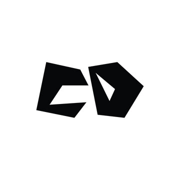 CD monogram logo design letter text name symbol monochrome logotype alphabet character simple logo