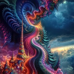 Experience the infinite depth of psychedelic fractals