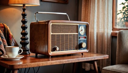 Vintage Radio Cozy Home Setting