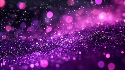 Abstract glittering purple bokeh background