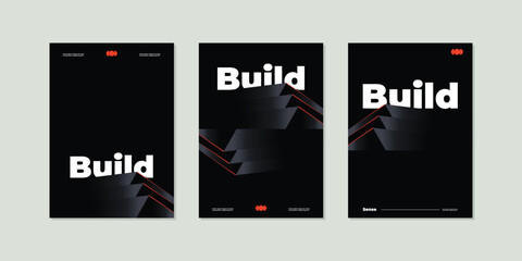 Abstract gradient poster background vector. Minimalist style cover template with vibrant geometric shapes collection. Ideal design for social media, cover, banner, flyer