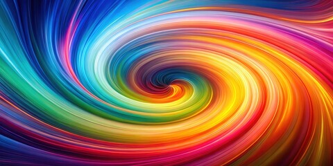 Obraz premium Swirling vortex of vibrant hues against a gradient background