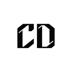 CD monogram logo design letter text name symbol monochrome logotype alphabet character simple logo
