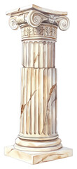 Fototapeta premium PNG An ancient greek pillar architecture letterbox mailbox.