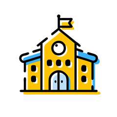 school Icon Vector Illustration