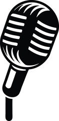 vector illustration of a microphone
