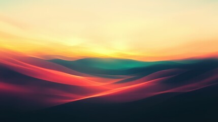 abstract background with wheat fields glowing in the evening light, soft golden hues, gentle blurred effects, tranquil minimalism