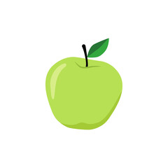 green apple isolated on white