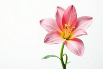 Fototapeta premium Single bloom of a unique flower species isolated on white, flowers, rare, flower