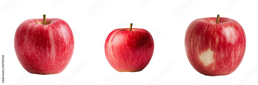 Poster a transparent background provides the setting for a lone honeycrisp apple